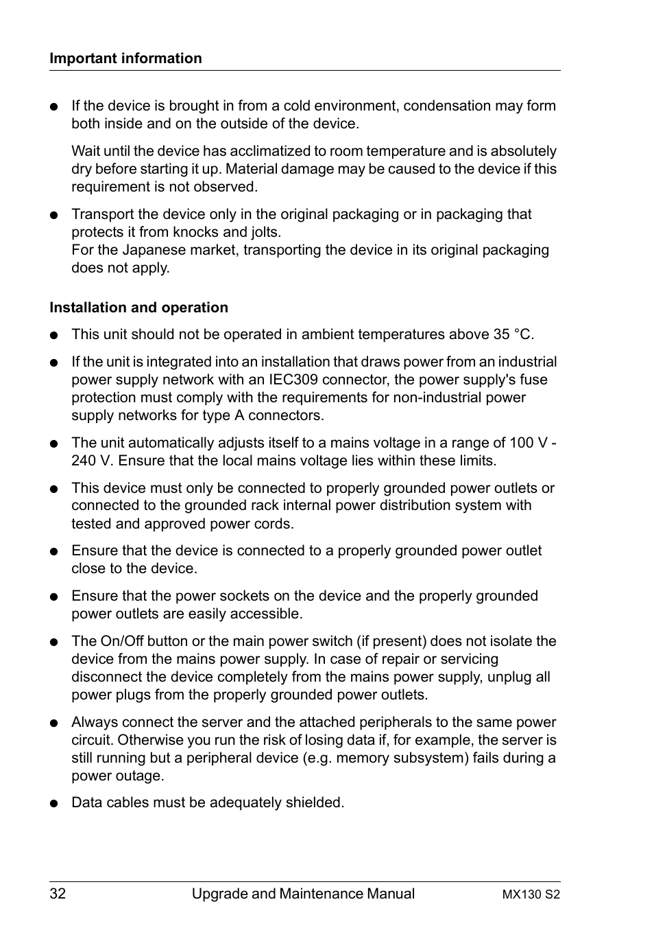 FUJITSU PRIMERGY MX130 S2 User Manual | Page 32 / 256