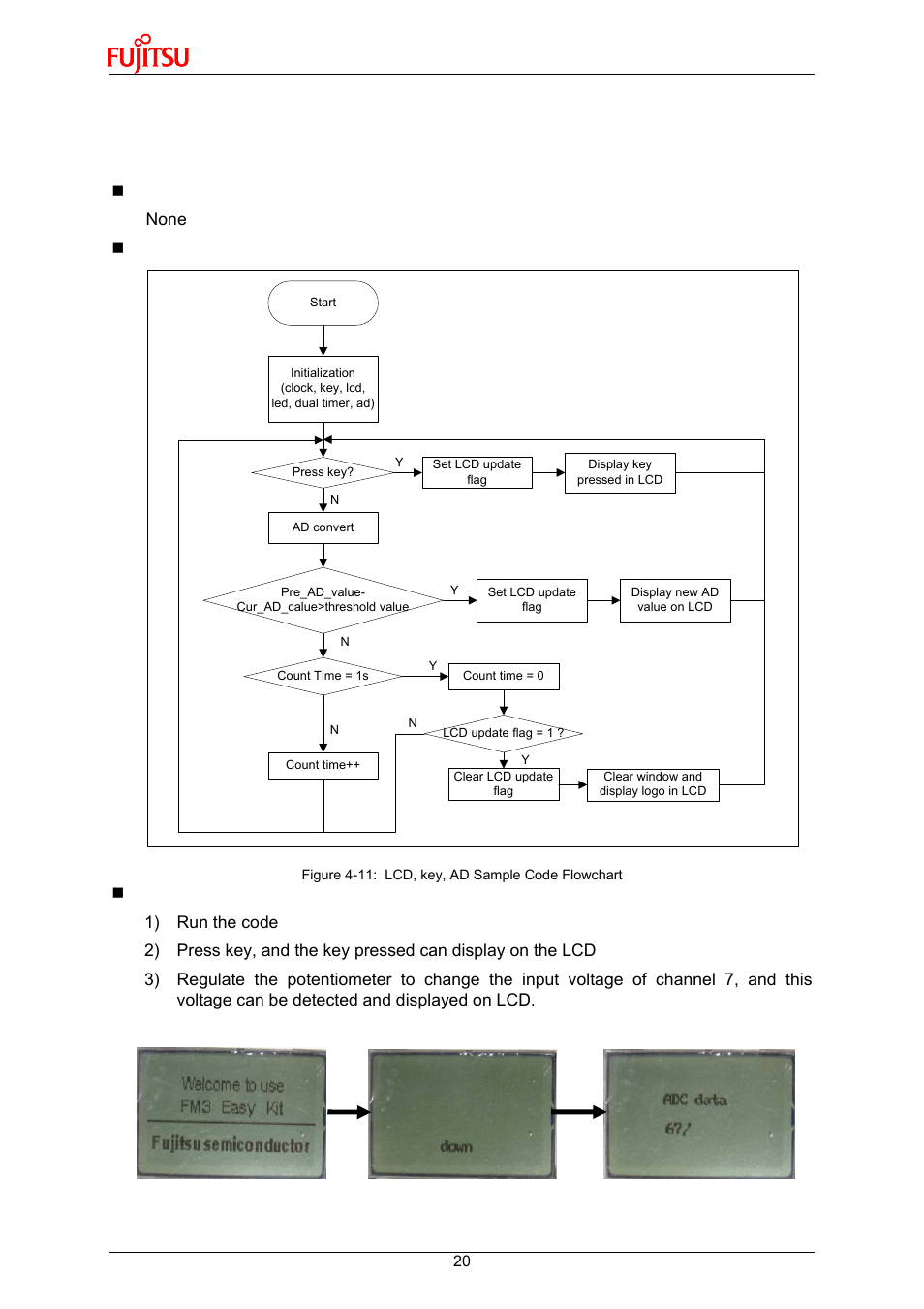 7 lcd & ad & key | FUJITSU 32-Bit Microcontroller MB9B500 Series User Manual | Page 20 / 34