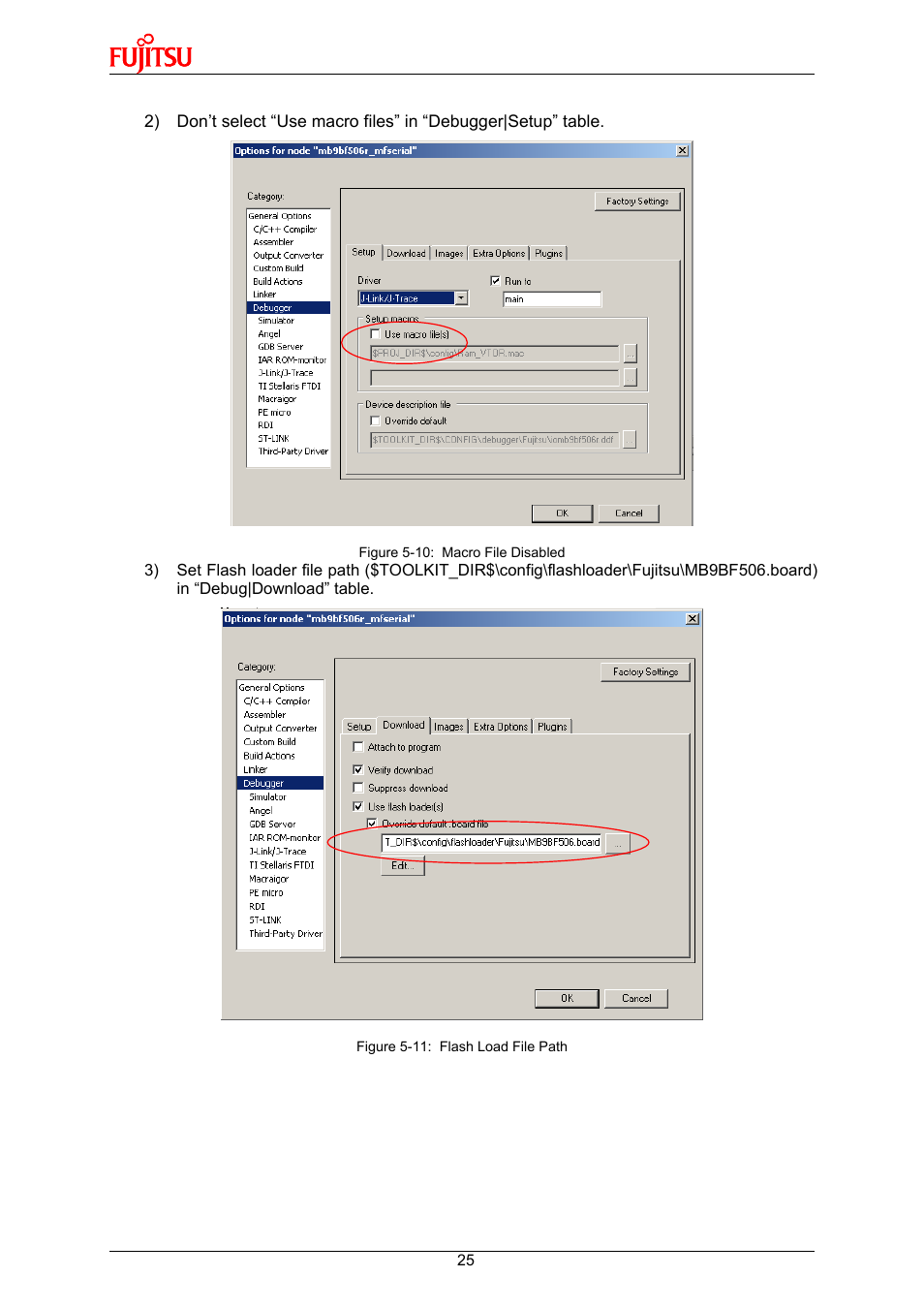 FUJITSU 32-Bit Microcontroller MB9B500 Series User Manual | Page 25 / 34