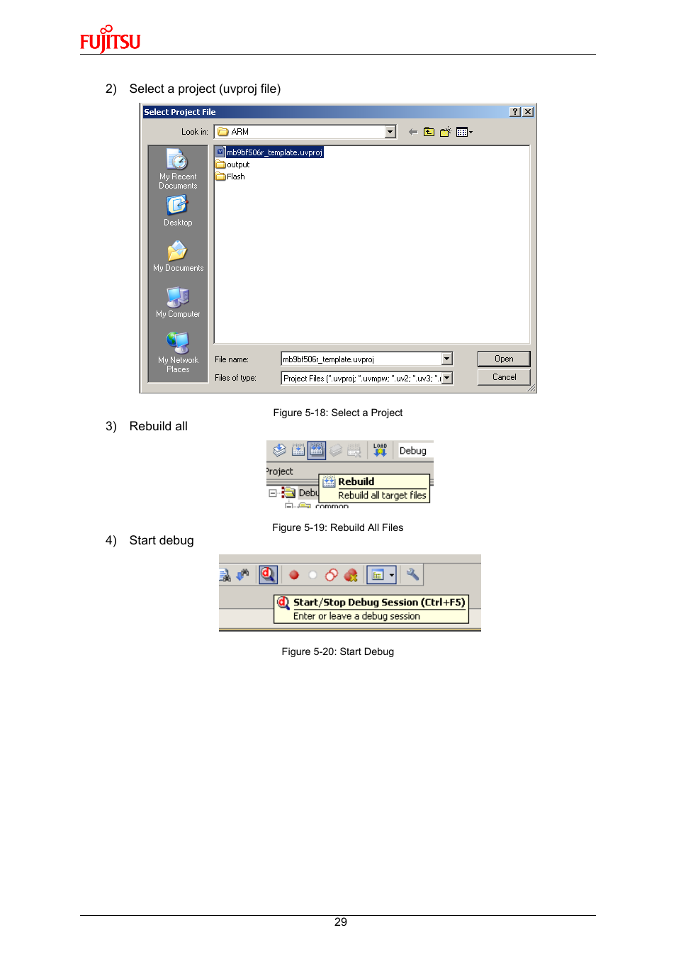 FUJITSU 32-Bit Microcontroller MB9B500 Series User Manual | Page 29 / 34