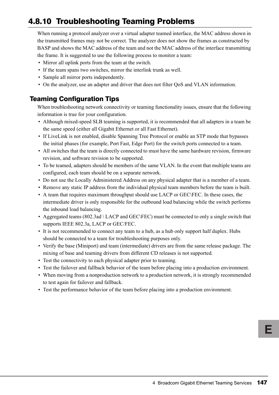 10 troubleshooting teaming problems | FUJITSU PG-FCS102 User Manual | Page 47 / 98