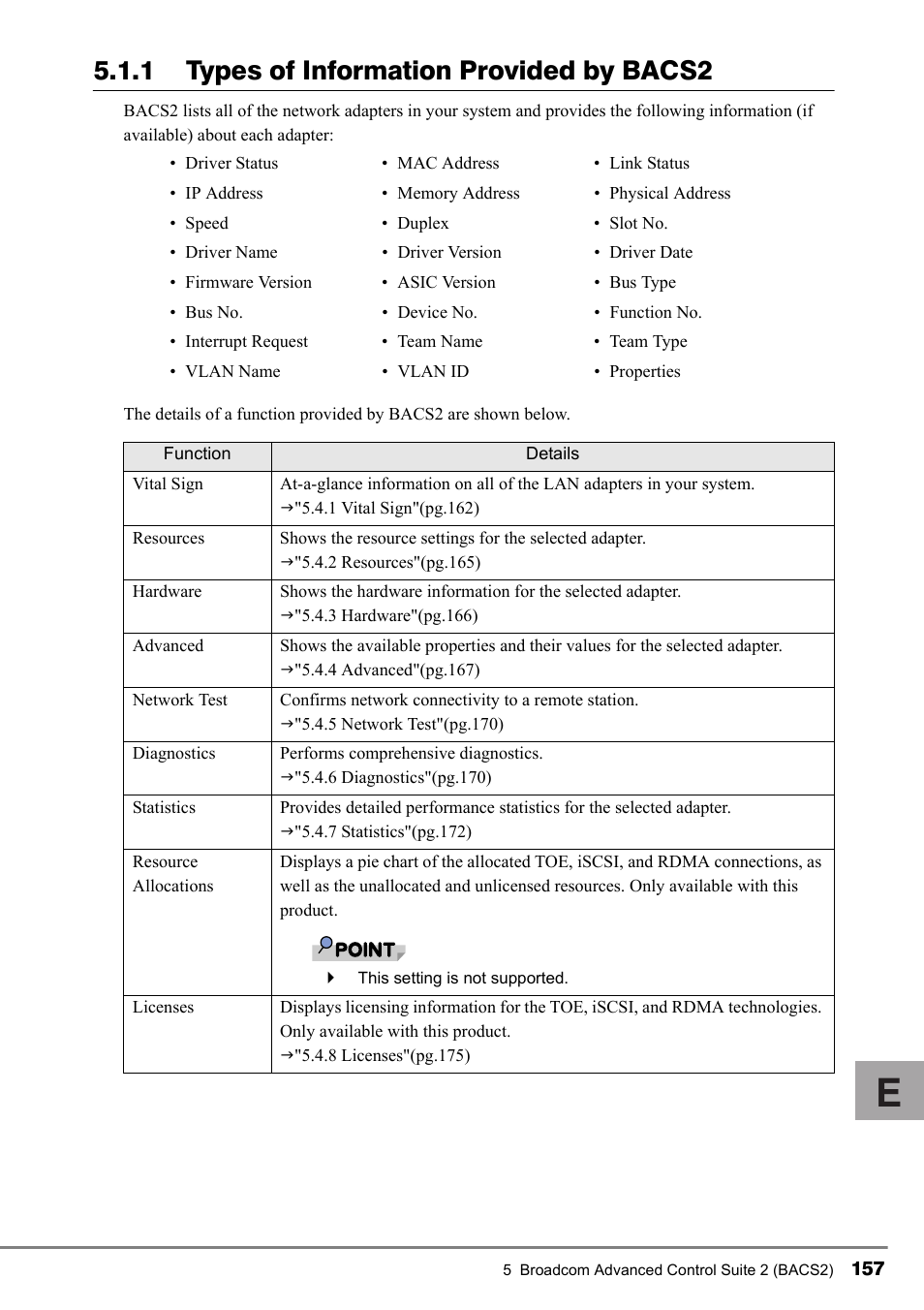 1 types of information provided by bacs2 | FUJITSU PG-FCS102 User Manual | Page 57 / 98