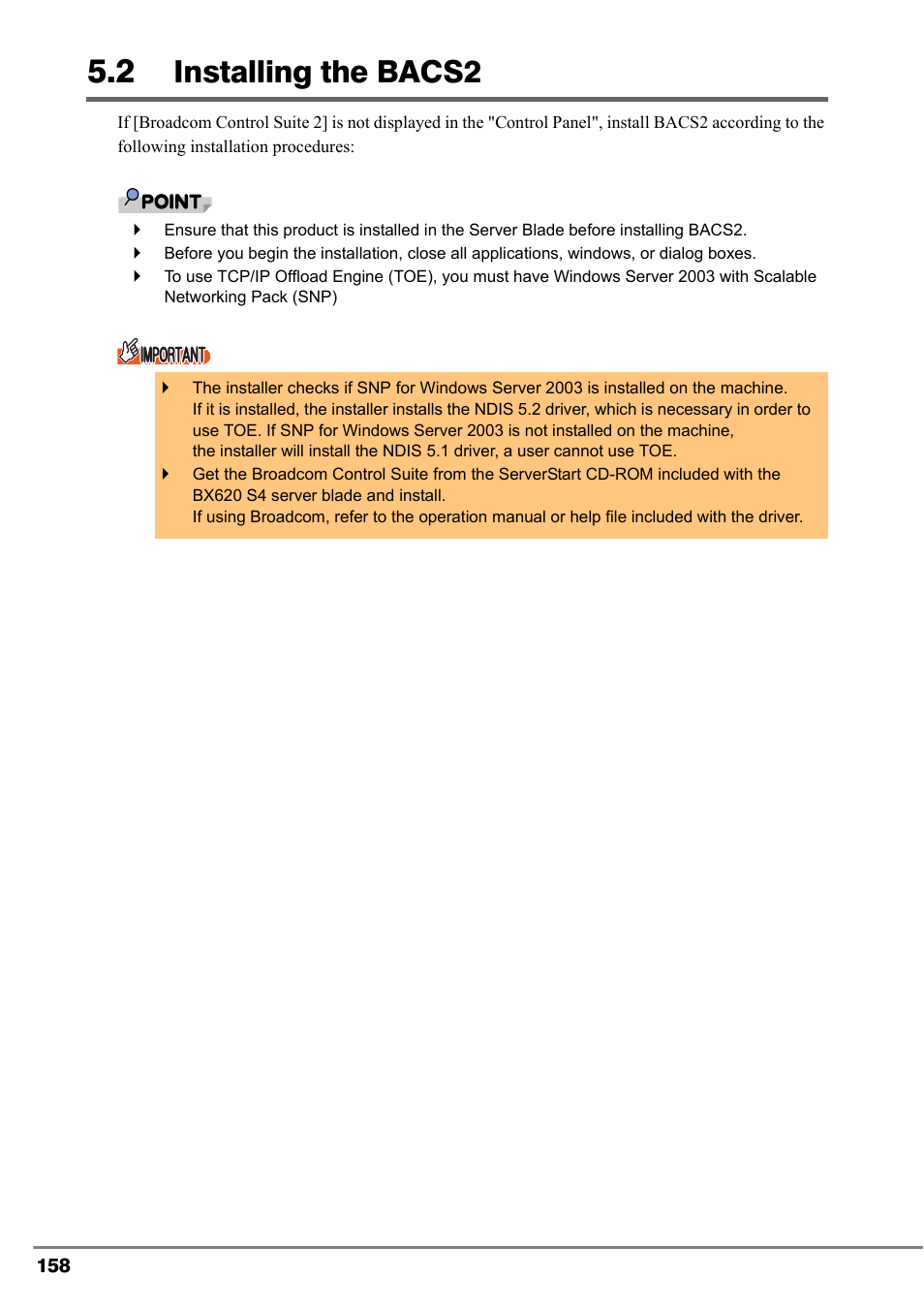 2 installing the bacs2, Installing the bacs2 | FUJITSU PG-FCS102 User Manual | Page 58 / 98