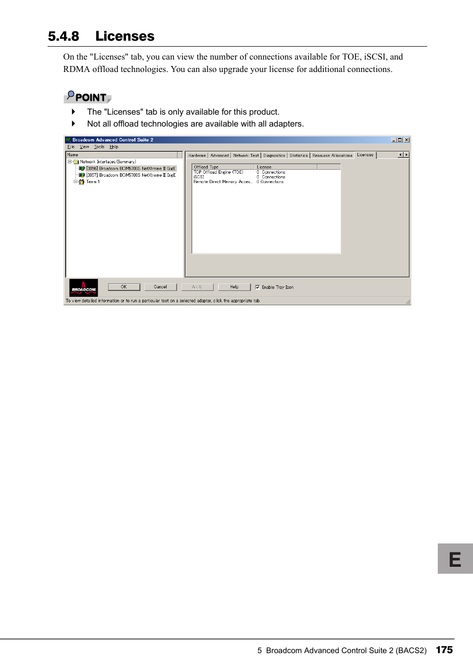 8 licenses"(pg.175), 8 licenses | FUJITSU PG-FCS102 User Manual | Page 75 / 98