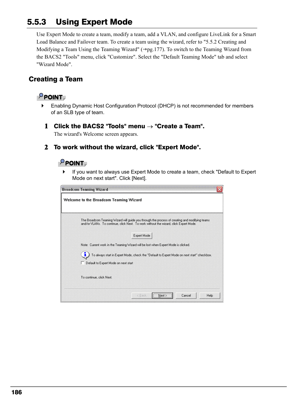3 using expert mode"(pg.186), 3 using expert mode | FUJITSU PG-FCS102 User Manual | Page 86 / 98