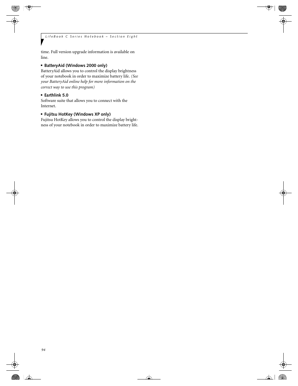 FUJITSU LIFEBOOK C2111 User Manual | Page 100 / 116