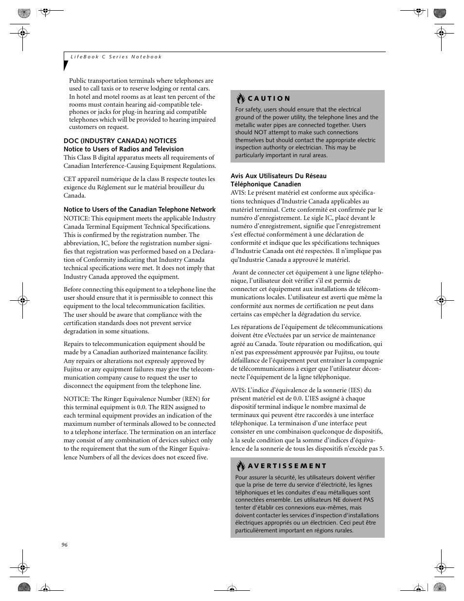 FUJITSU LIFEBOOK C2111 User Manual | Page 102 / 116