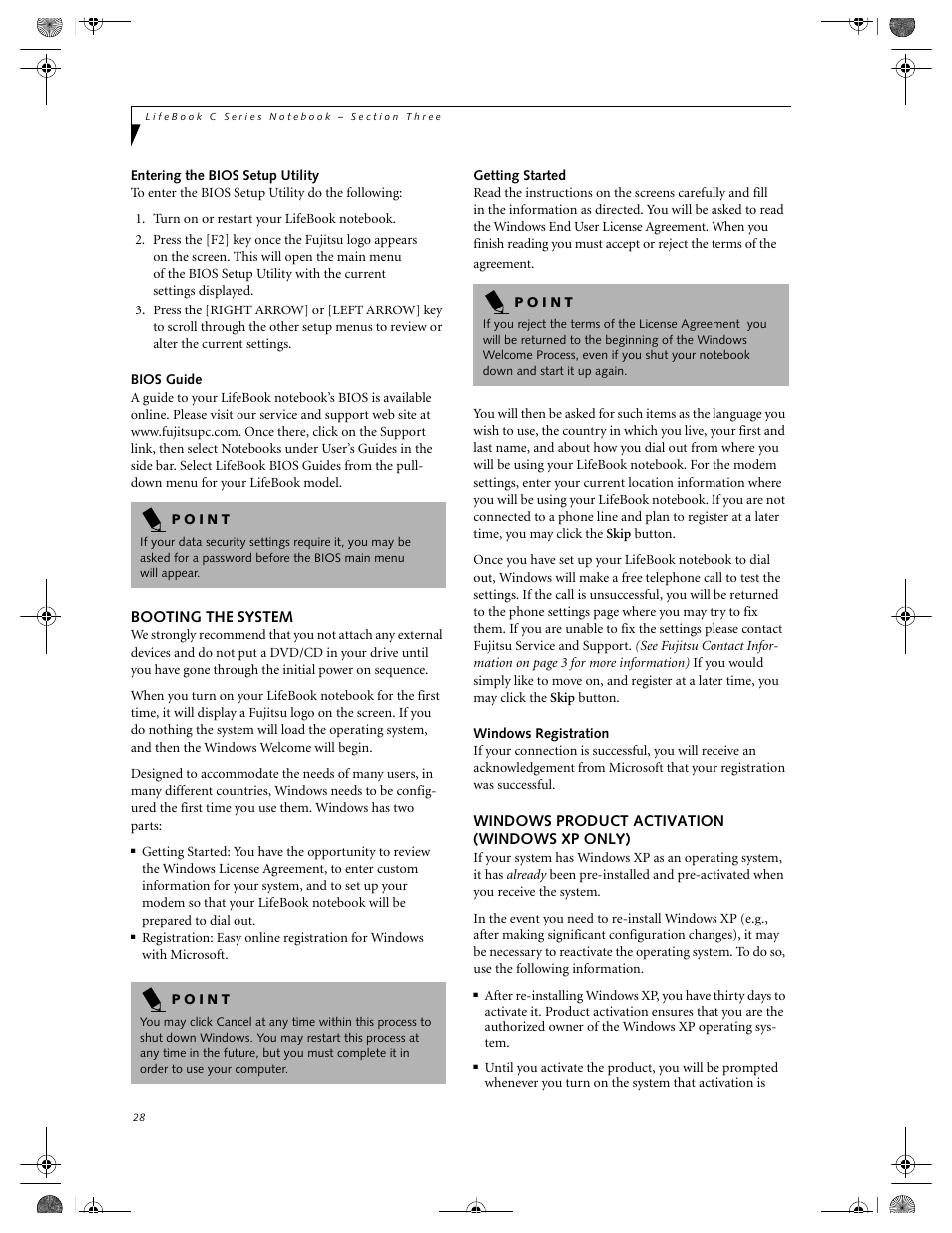 FUJITSU LIFEBOOK C2111 User Manual | Page 34 / 116