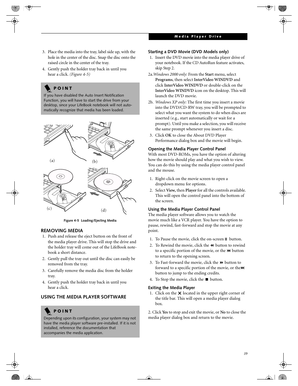 FUJITSU LIFEBOOK C2111 User Manual | Page 45 / 116
