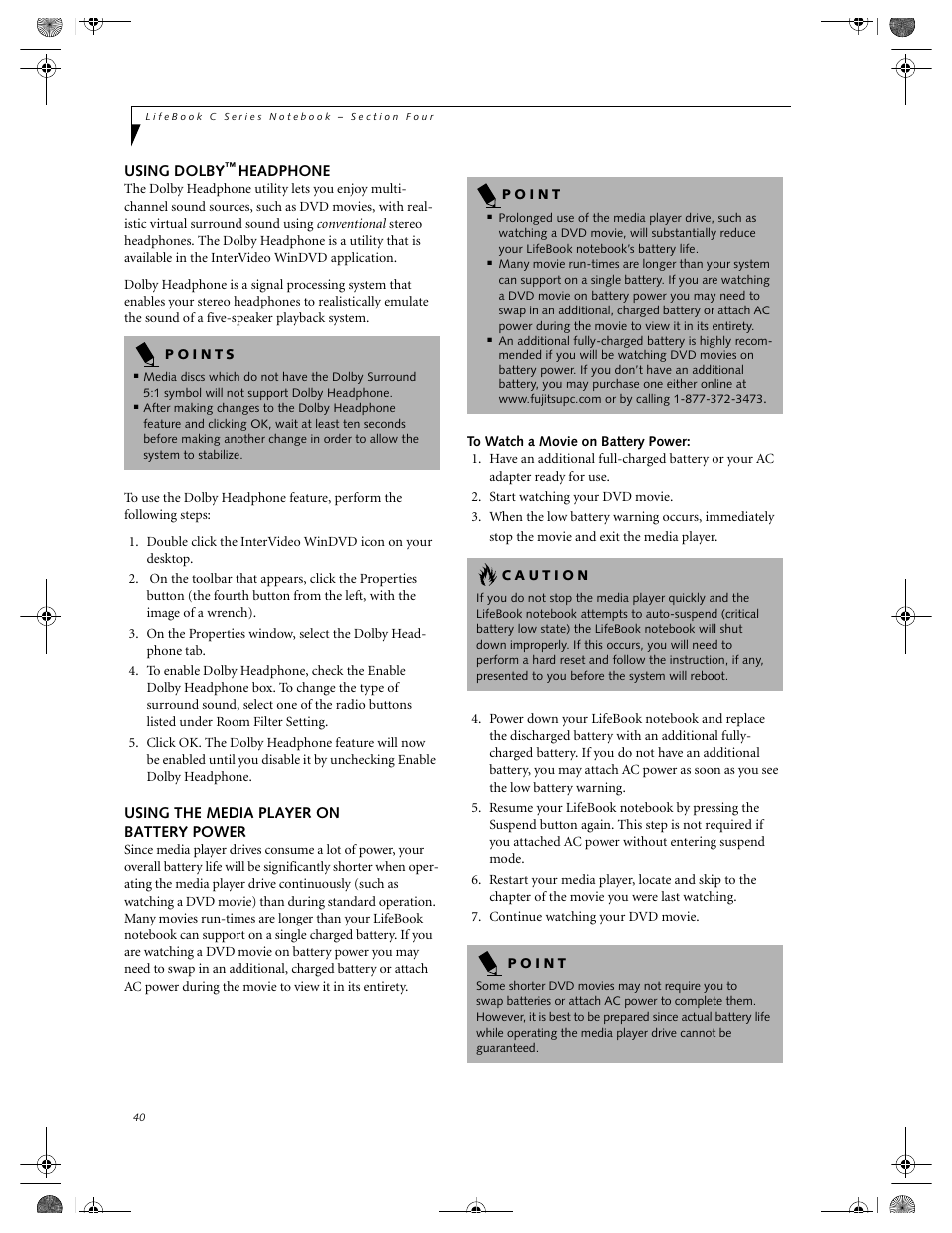FUJITSU LIFEBOOK C2111 User Manual | Page 46 / 116