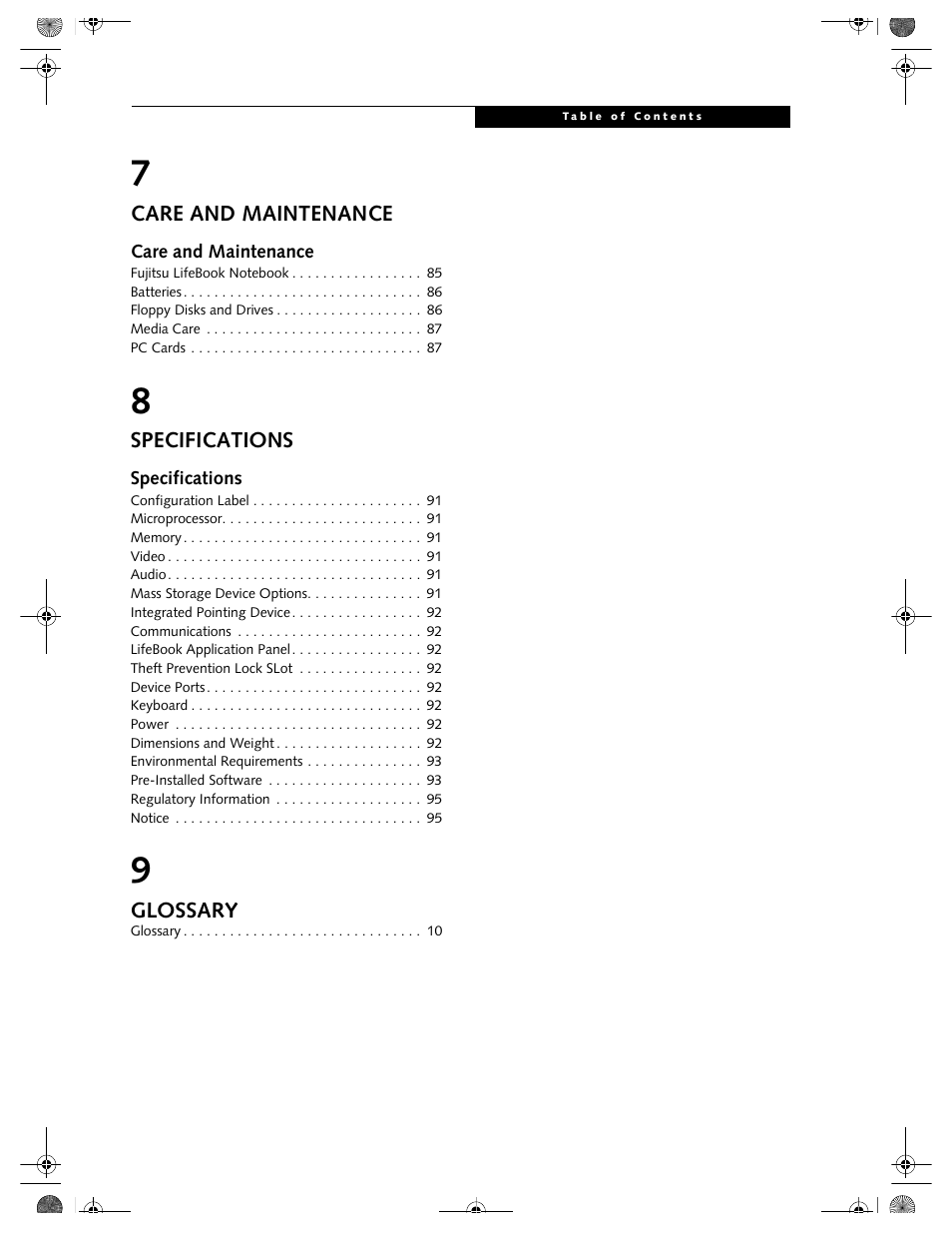 FUJITSU LIFEBOOK C2111 User Manual | Page 5 / 116