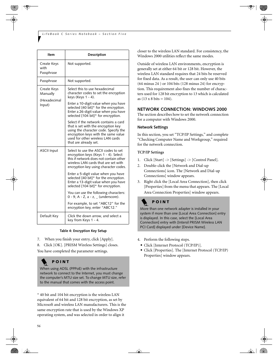 FUJITSU LIFEBOOK C2111 User Manual | Page 62 / 116