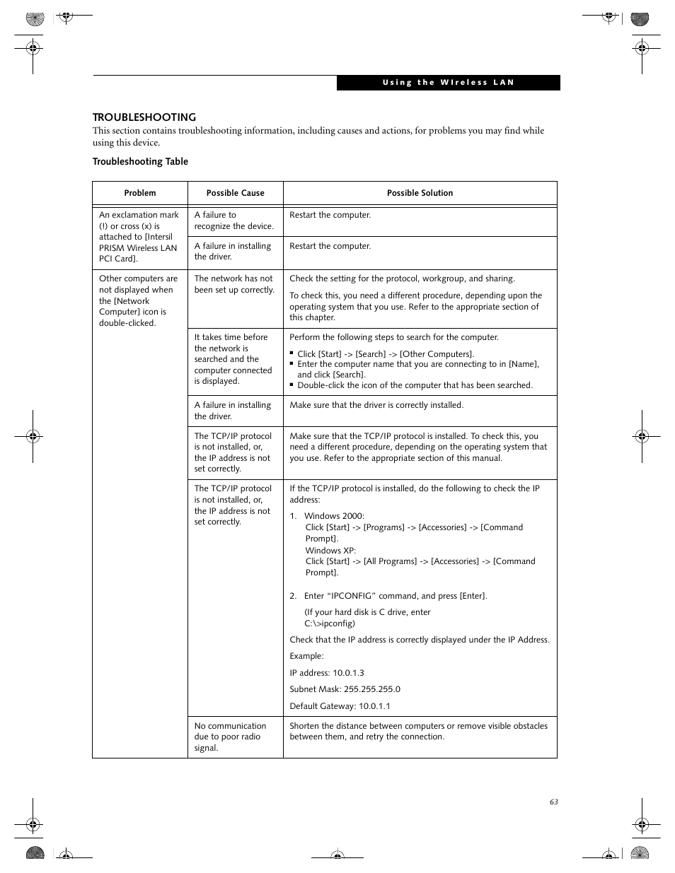FUJITSU LIFEBOOK C2111 User Manual | Page 69 / 116