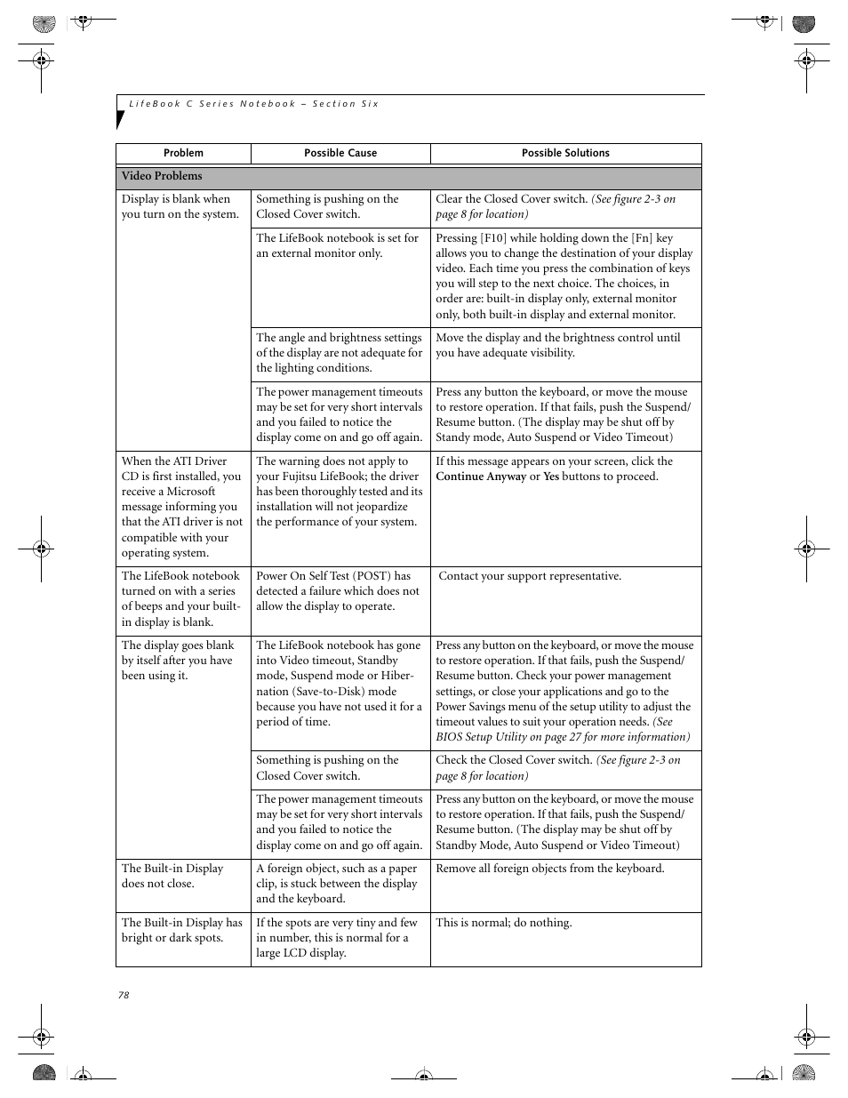 FUJITSU LIFEBOOK C2111 User Manual | Page 84 / 116