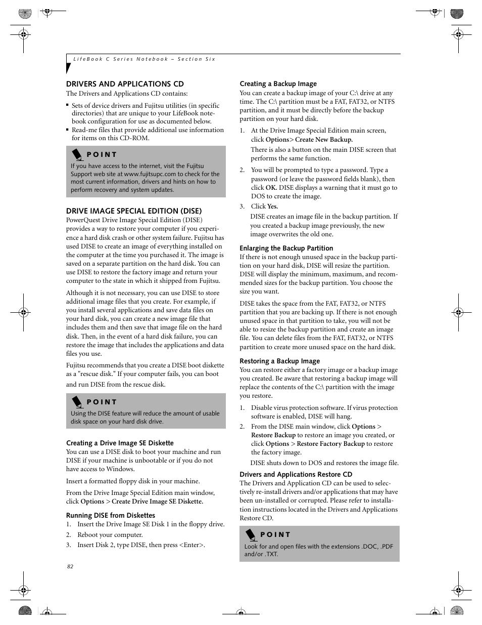 FUJITSU LIFEBOOK C2111 User Manual | Page 88 / 116
