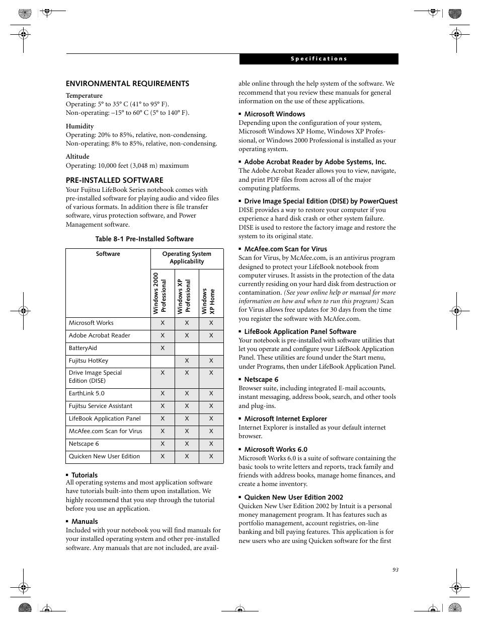 FUJITSU LIFEBOOK C2111 User Manual | Page 99 / 116