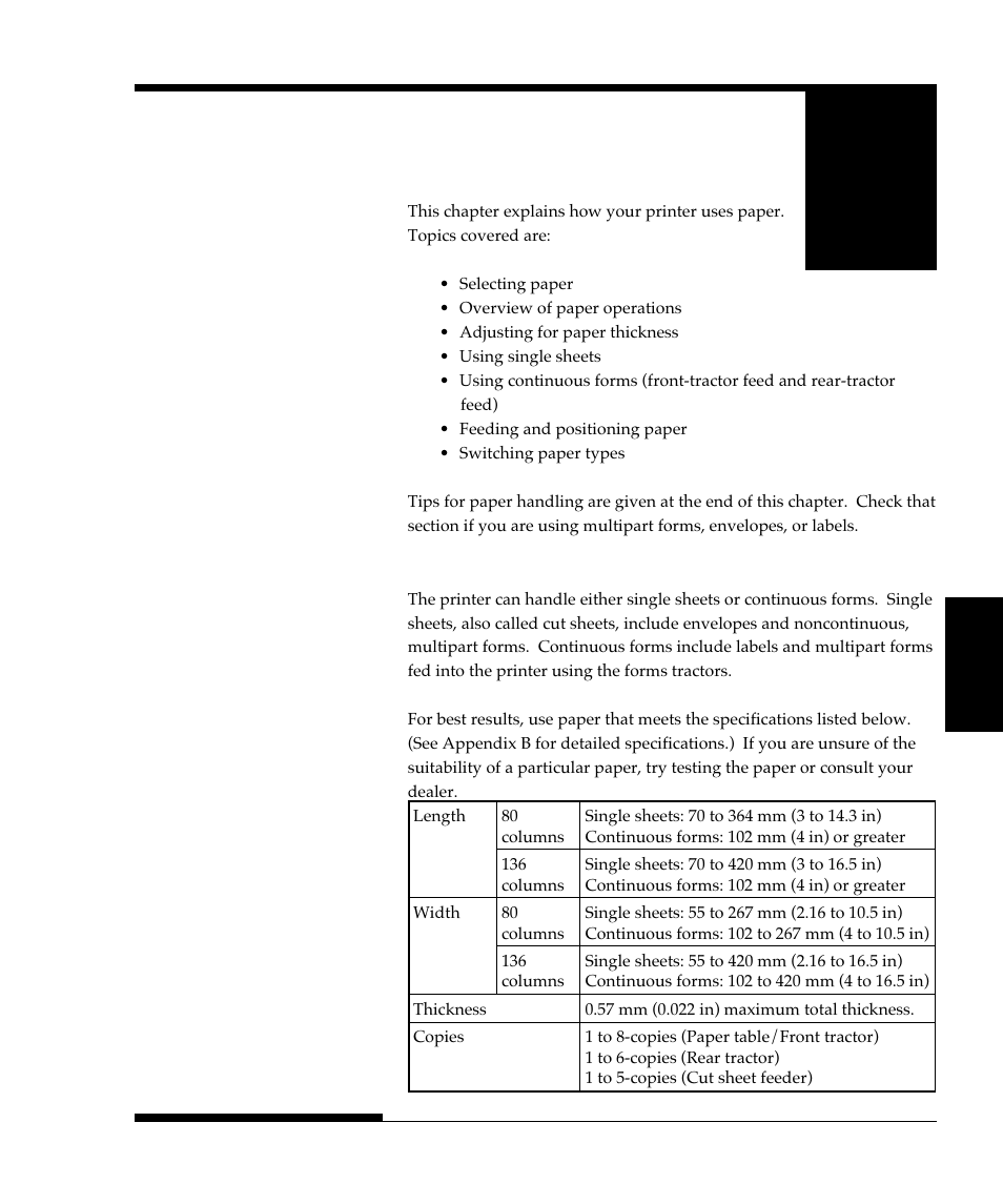 Chapter 3 paper handling, Selecting paper | FUJITSU DL9300 User Manual | Page 58 / 250