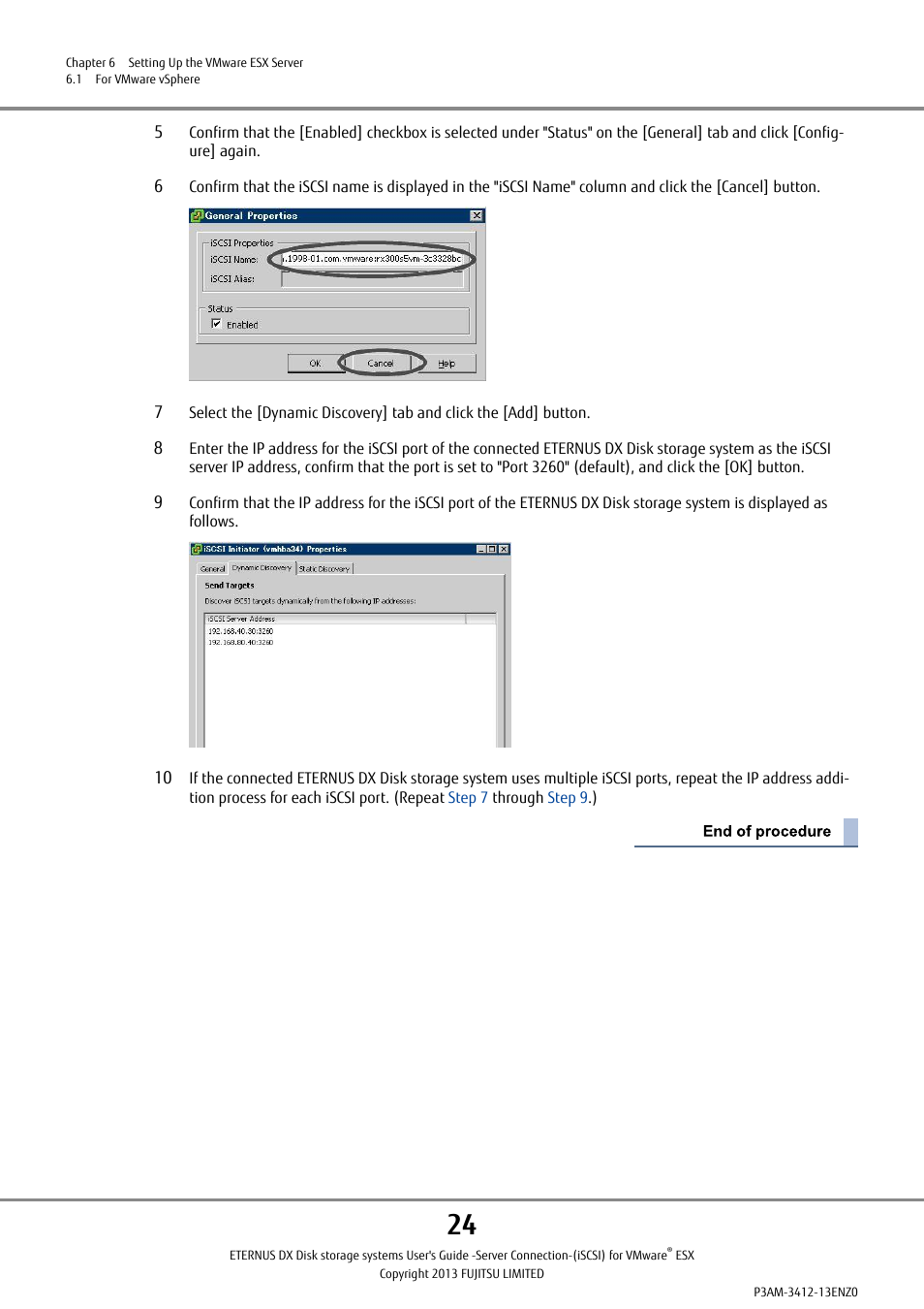 FUJITSU Eturneus Disk Storage System (ISCSI) for VMware ESX User Manual | Page 24 / 42