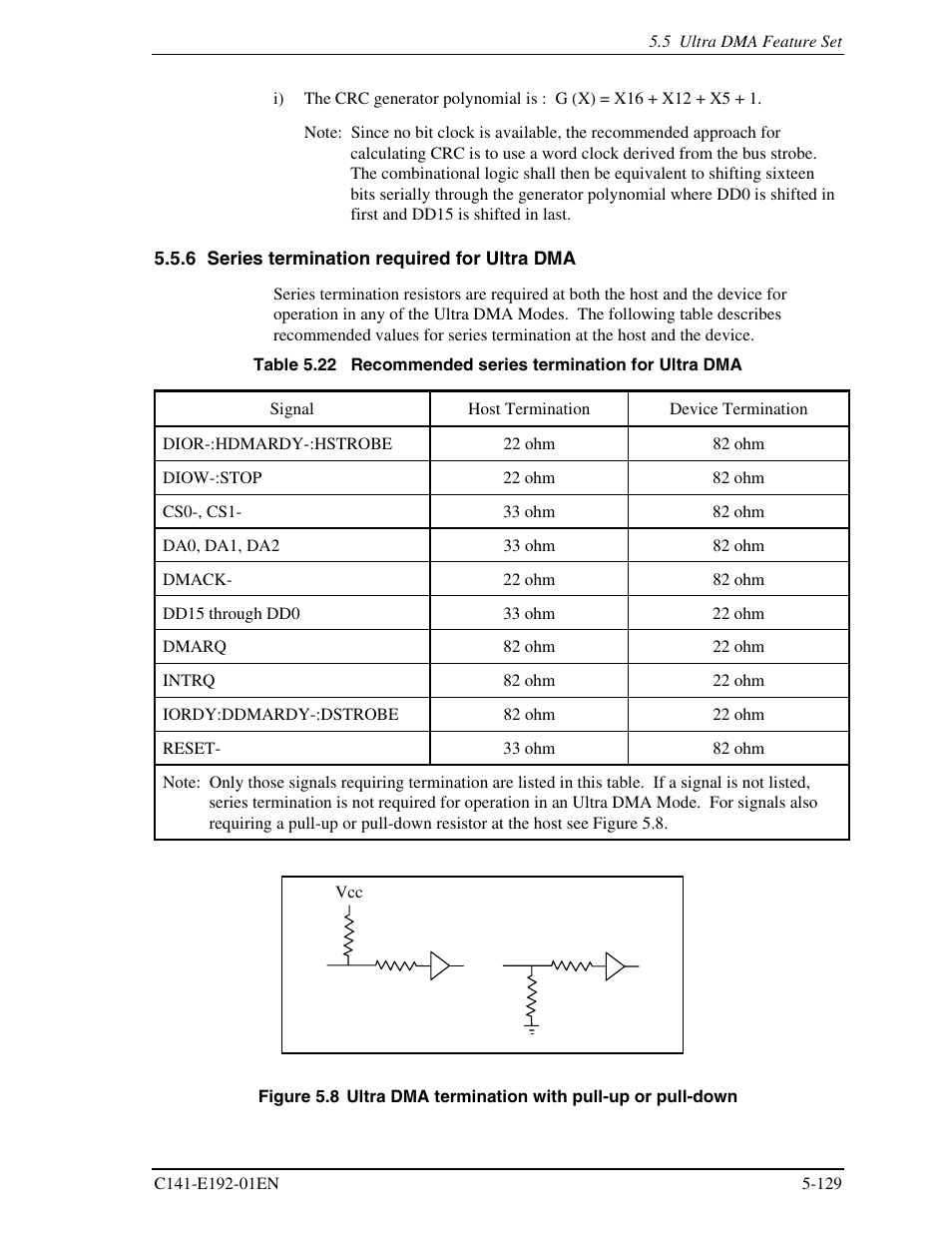 6 series termination required for ultra dma | FUJITSU MHT2060AT User Manual | Page 203 / 256