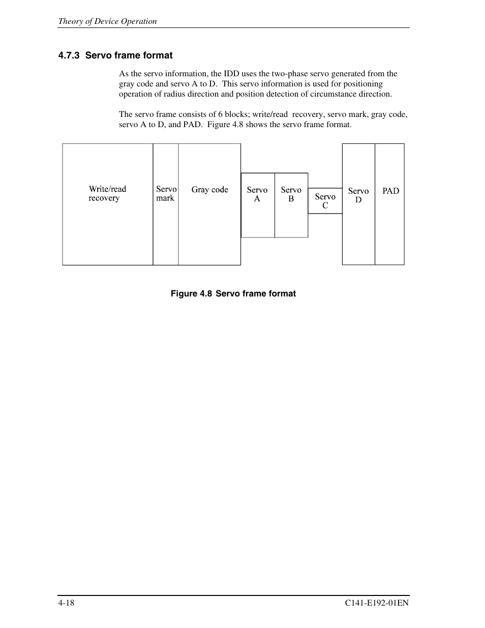 3 servo frame format | FUJITSU MHT2060AT User Manual | Page 70 / 256