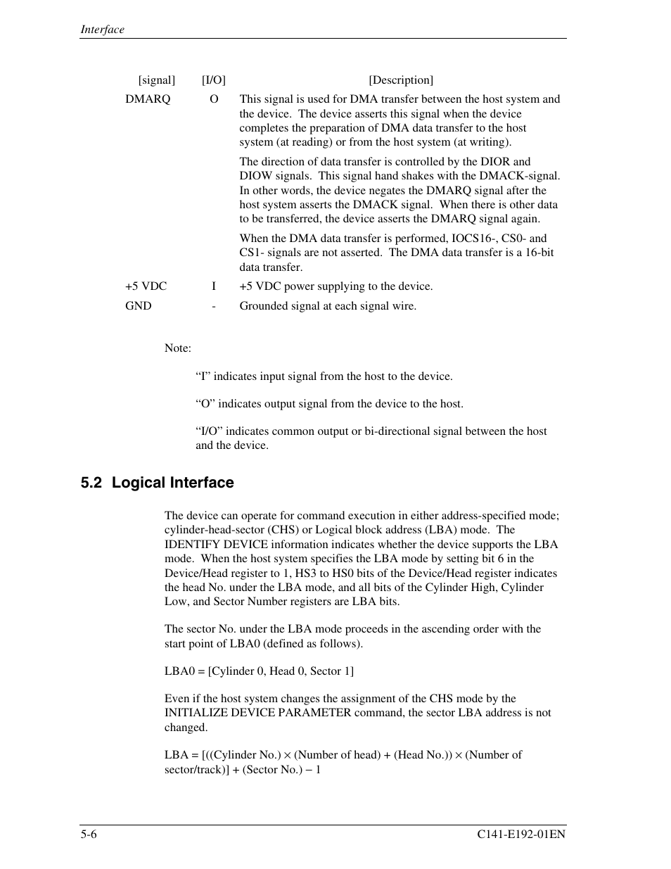 2 logical interface | FUJITSU MHT2060AT User Manual | Page 80 / 256