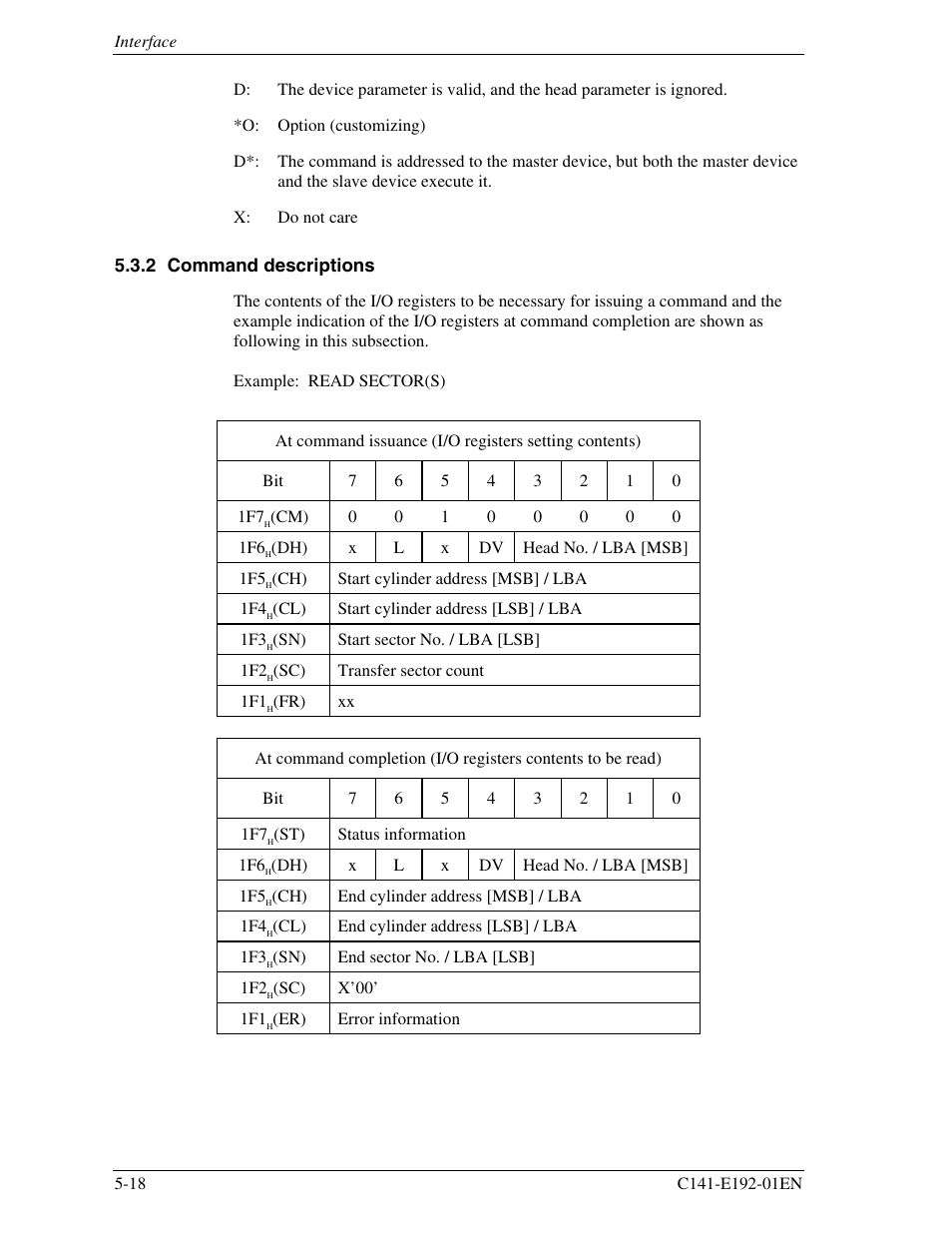 2 command descriptions | FUJITSU MHT2060AT User Manual | Page 92 / 256