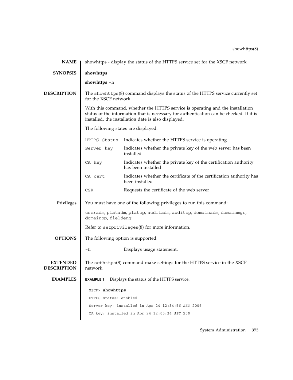 Showhttps | FUJITSU M8000 User Manual | Page 397 / 518