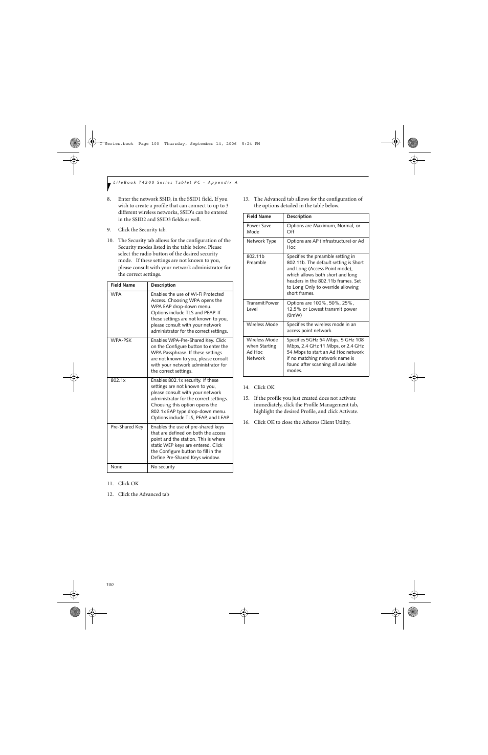 FUJITSU T4215 User Manual | Page 108 / 136