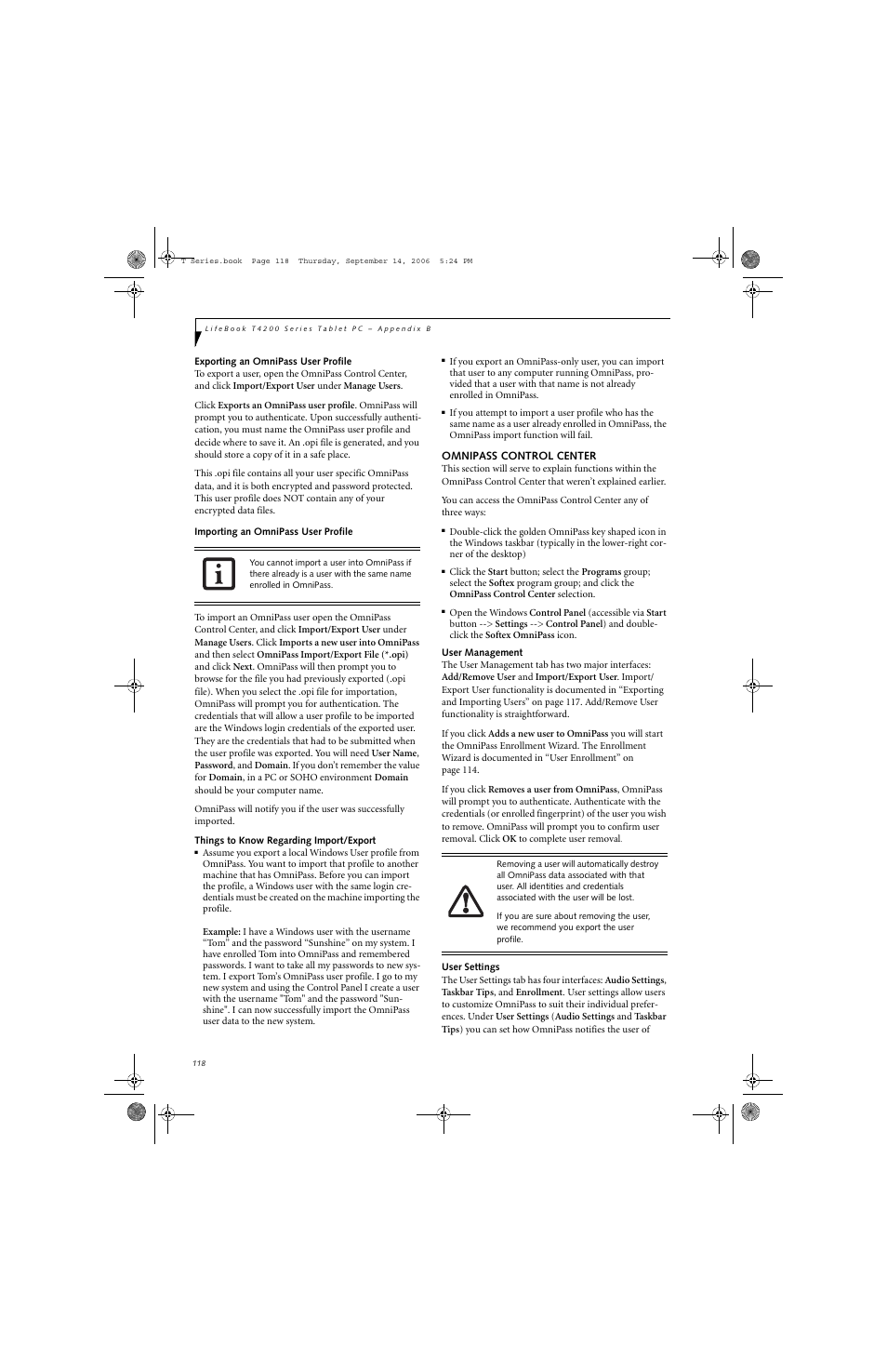 FUJITSU T4215 User Manual | Page 126 / 136