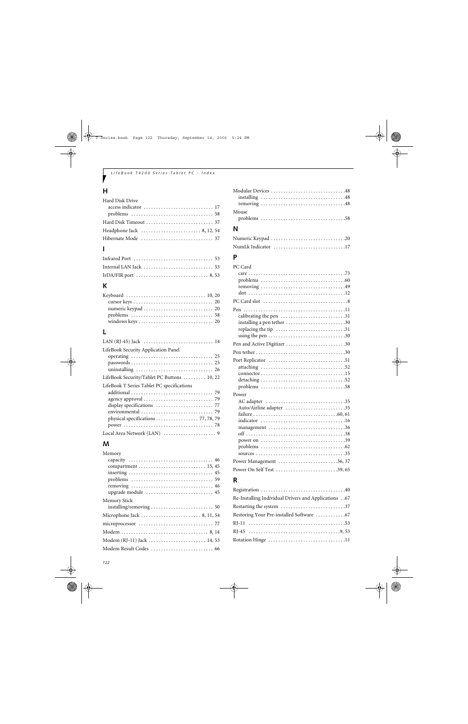 FUJITSU T4215 User Manual | Page 130 / 136