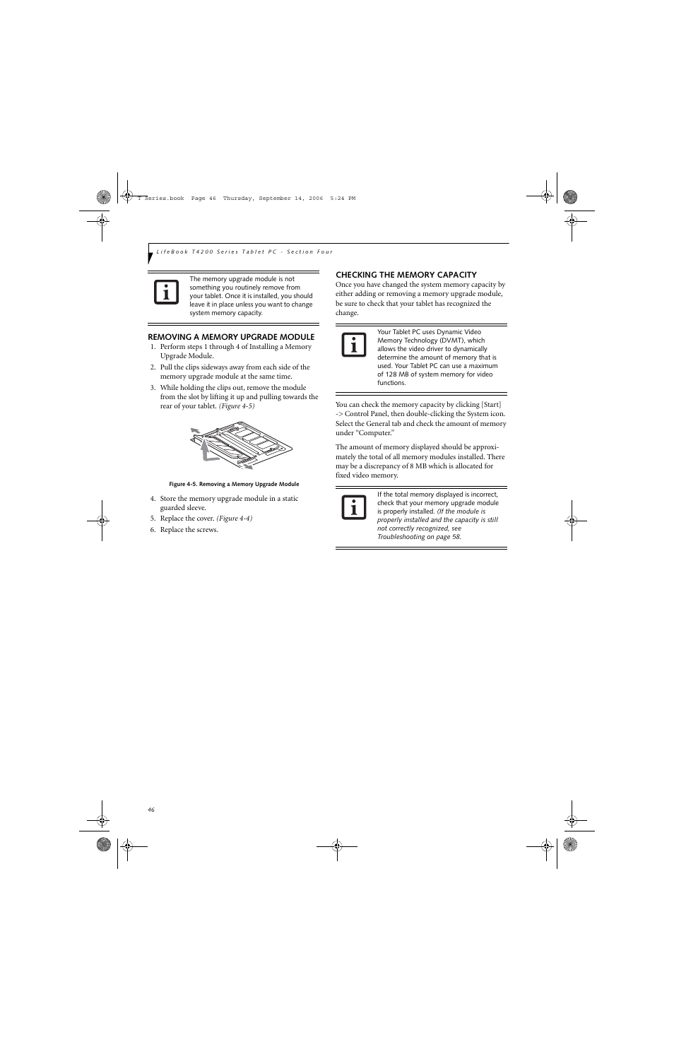 FUJITSU T4215 User Manual | Page 54 / 136