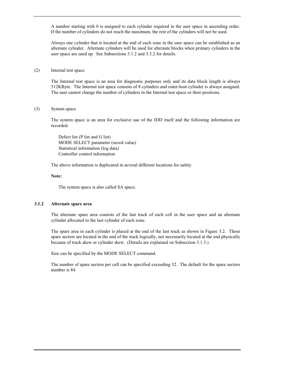 2 alternate spare area | FUJITSU MAP3735FC User Manual | Page 40 / 114