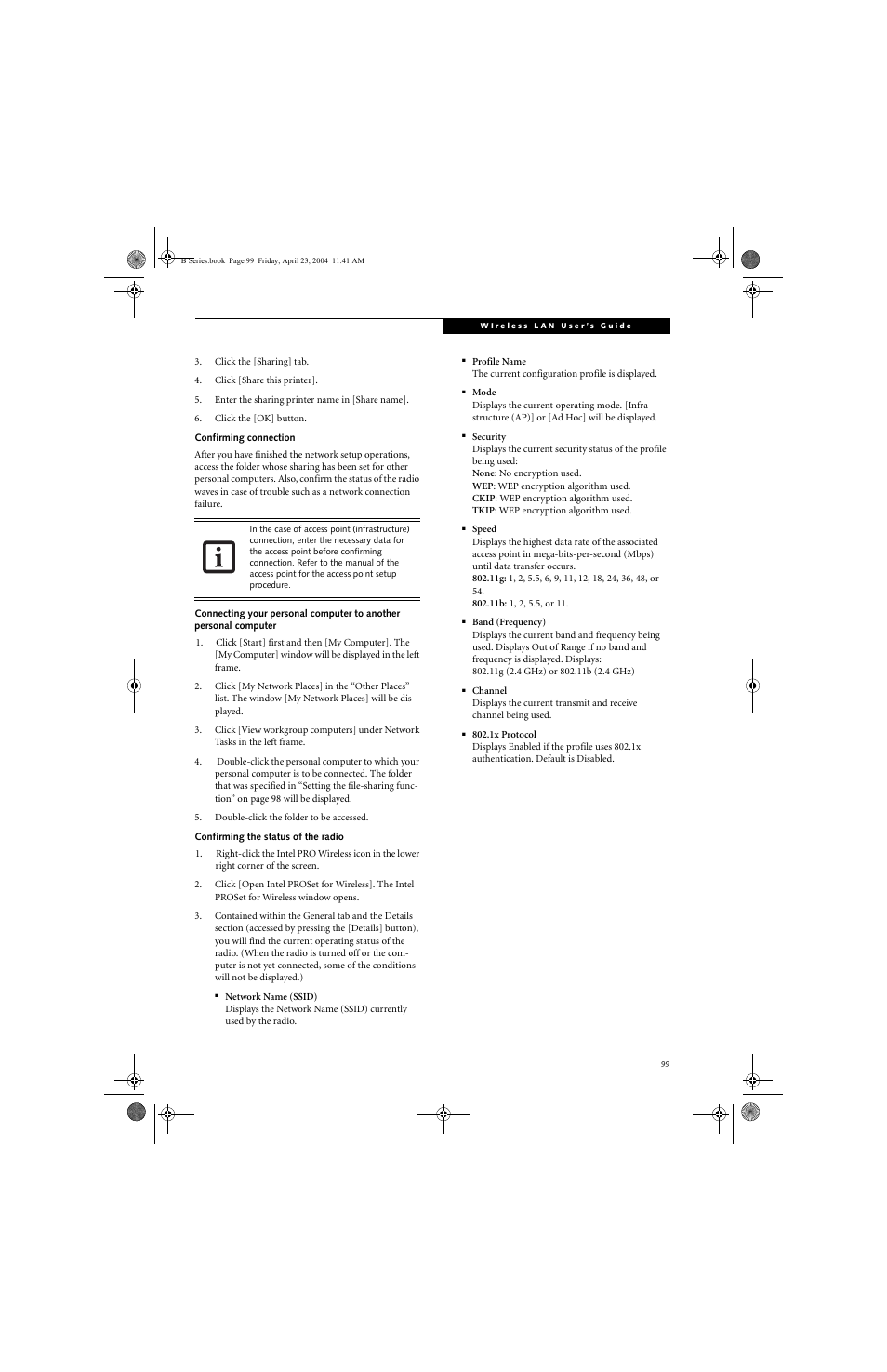 FUJITSU B3020D User Manual | Page 106 / 115