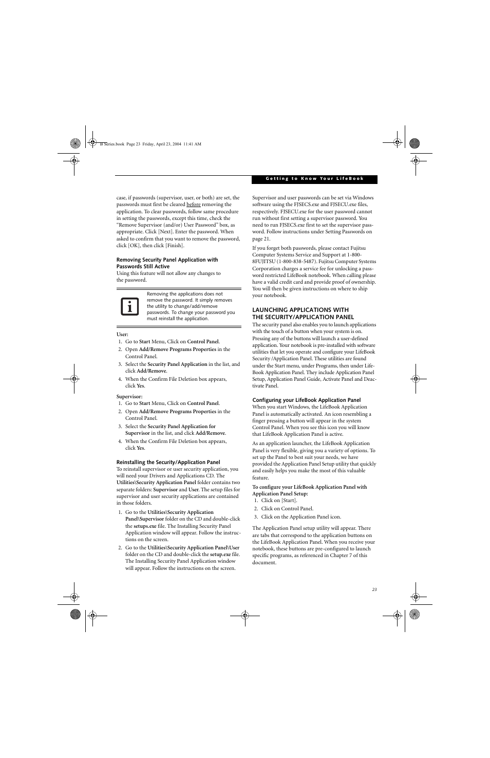 FUJITSU B3020D User Manual | Page 30 / 115