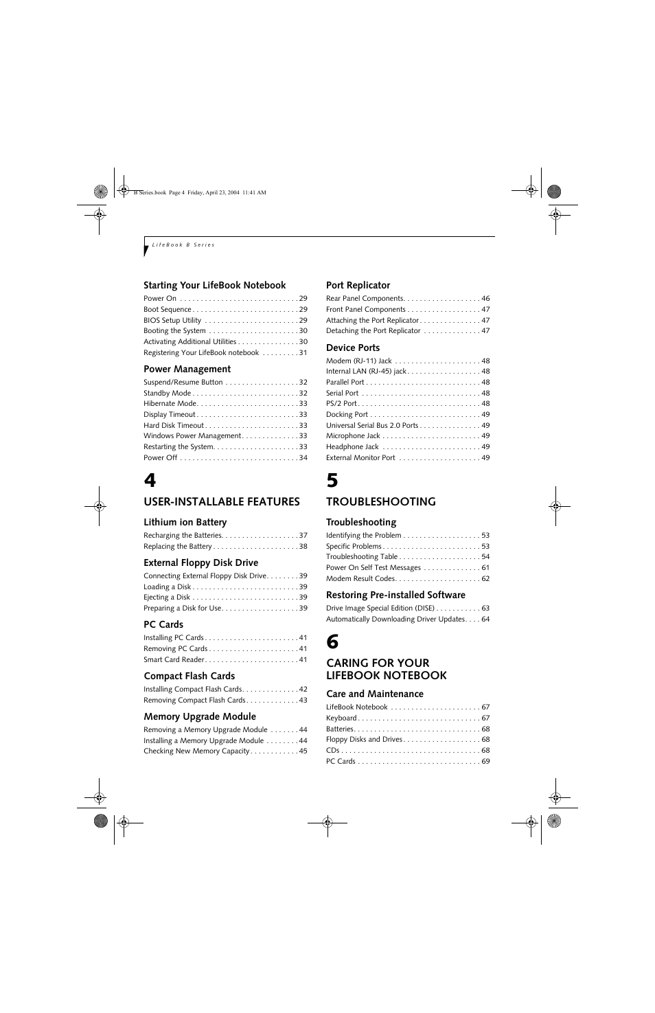 FUJITSU B3020D User Manual | Page 5 / 115