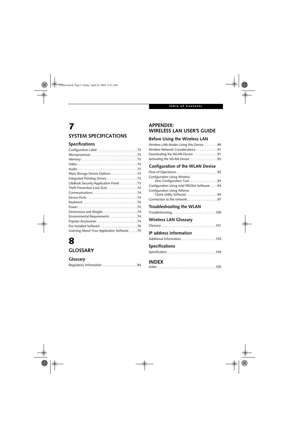 FUJITSU B3020D User Manual | Page 6 / 115