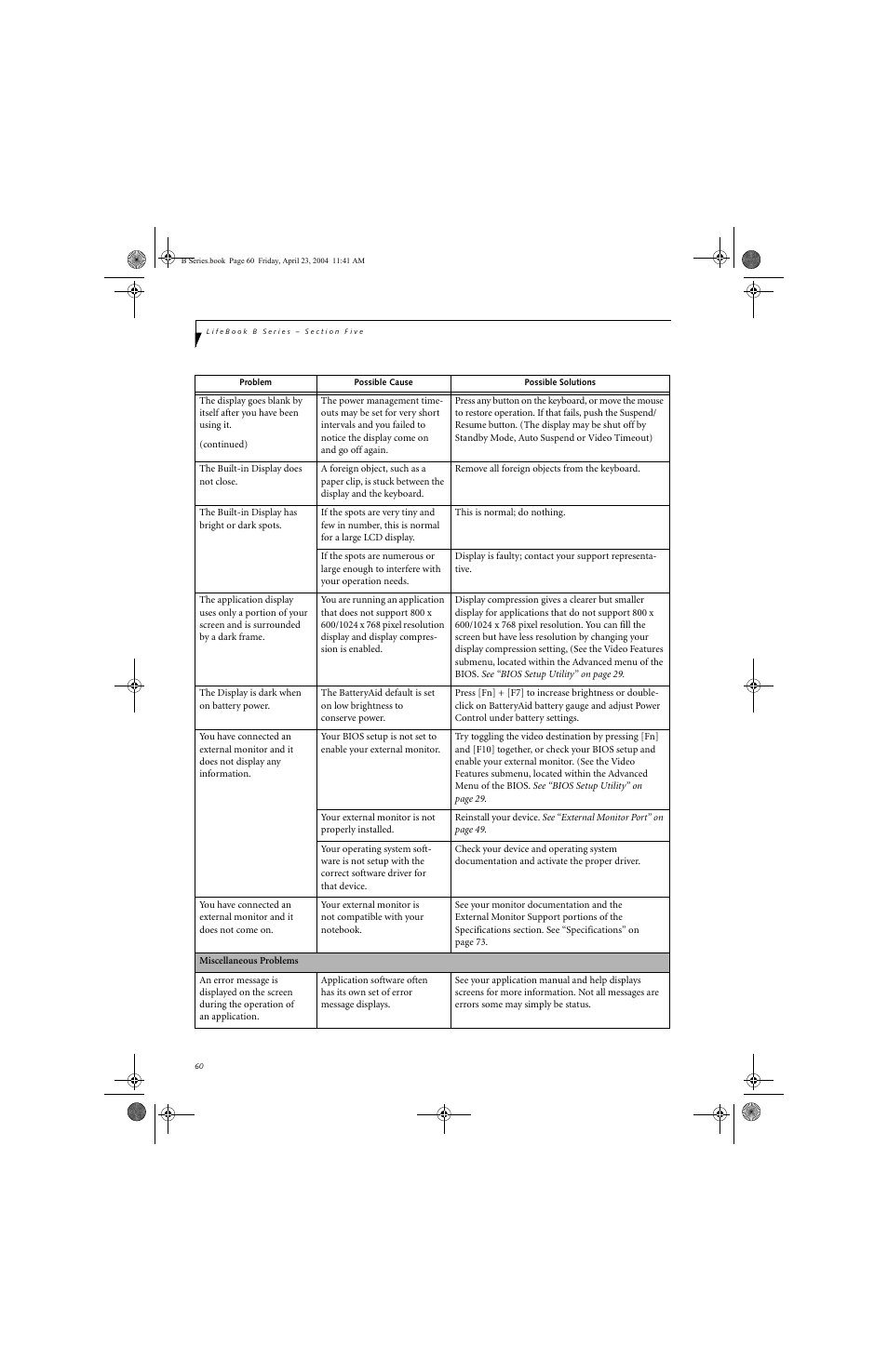 FUJITSU B3020D User Manual | Page 67 / 115