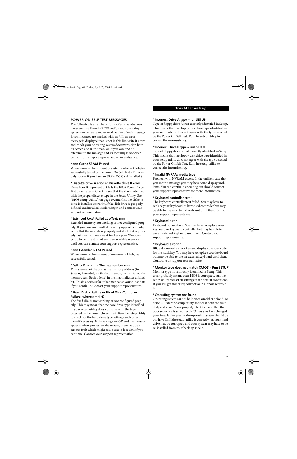 FUJITSU B3020D User Manual | Page 68 / 115