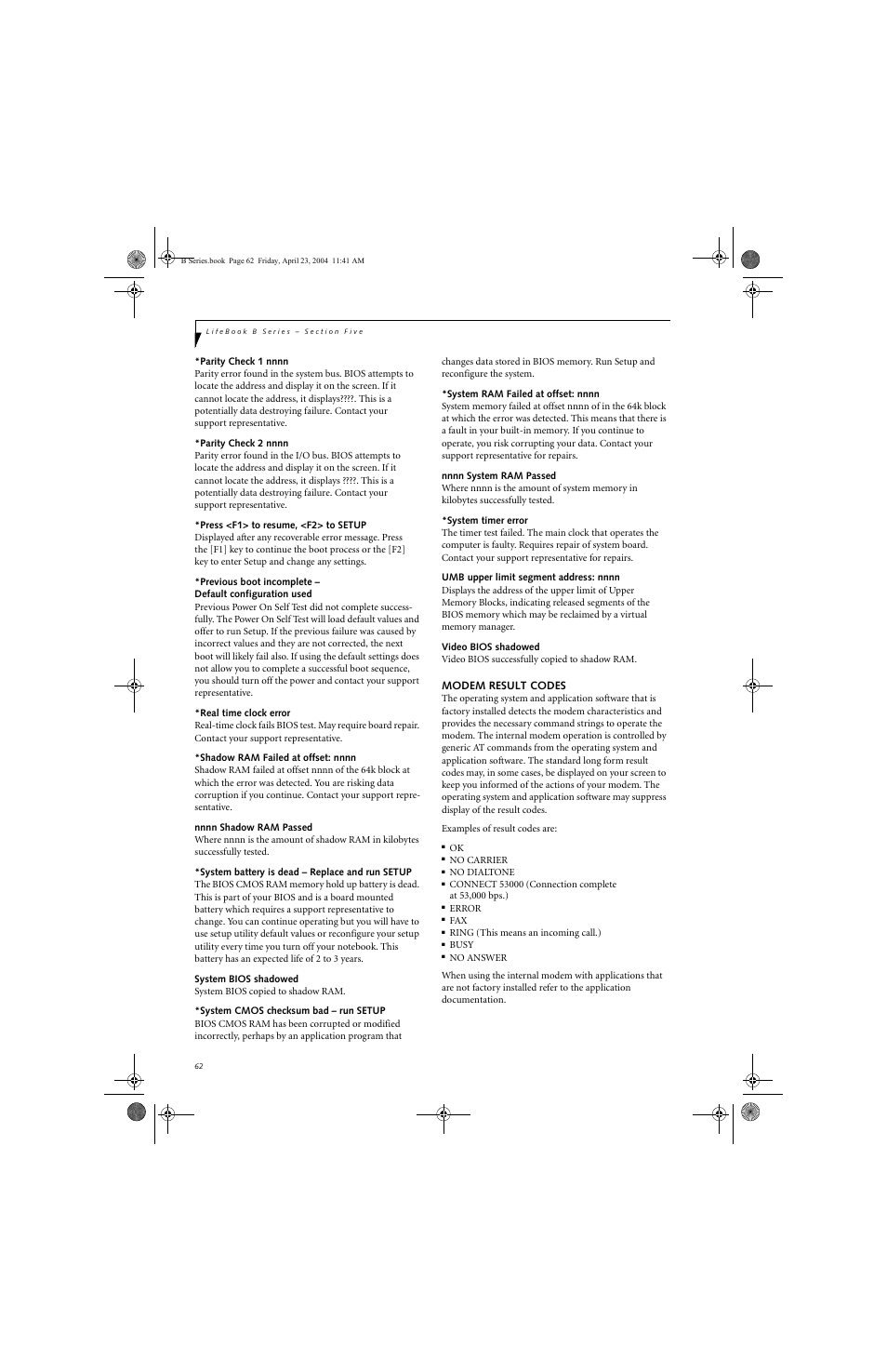FUJITSU B3020D User Manual | Page 69 / 115