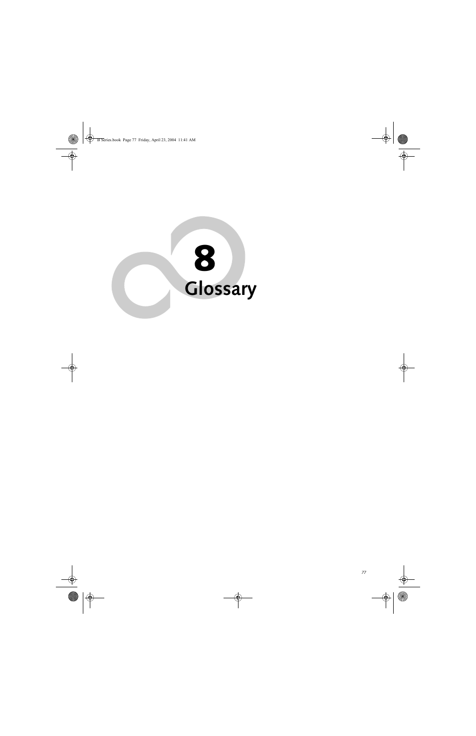 Glossary | FUJITSU B3020D User Manual | Page 84 / 115