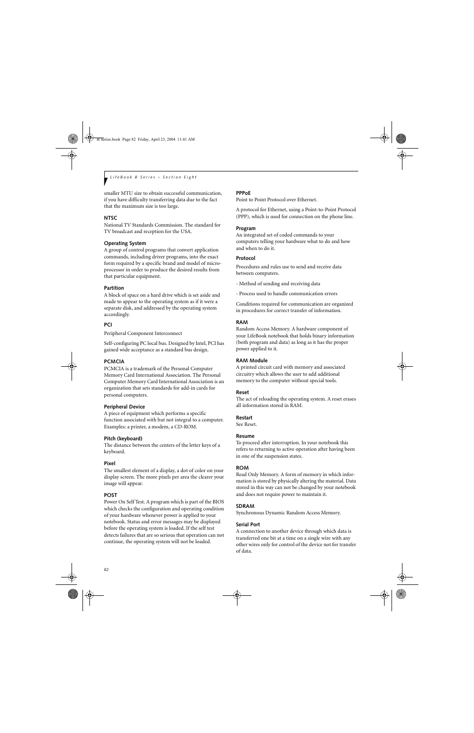 FUJITSU B3020D User Manual | Page 89 / 115