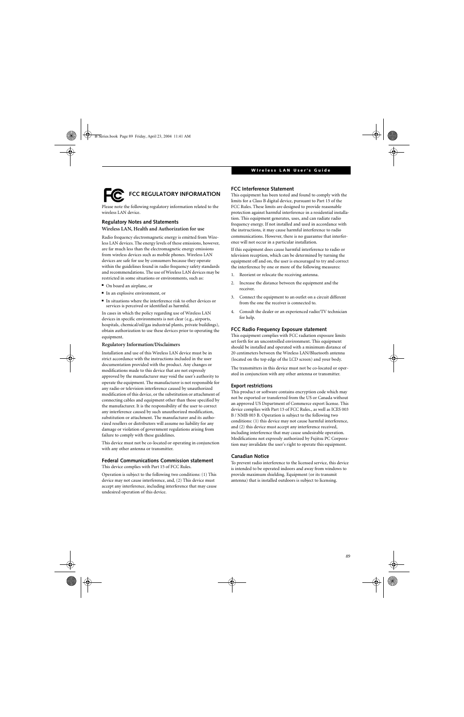 FUJITSU B3020D User Manual | Page 96 / 115