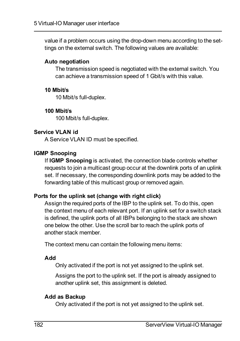 FUJITSU ServerView Virtual-IO Manager V3.1 User Manual | Page 182 / 362