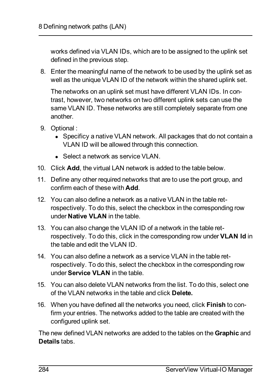 FUJITSU ServerView Virtual-IO Manager V3.1 User Manual | Page 284 / 362