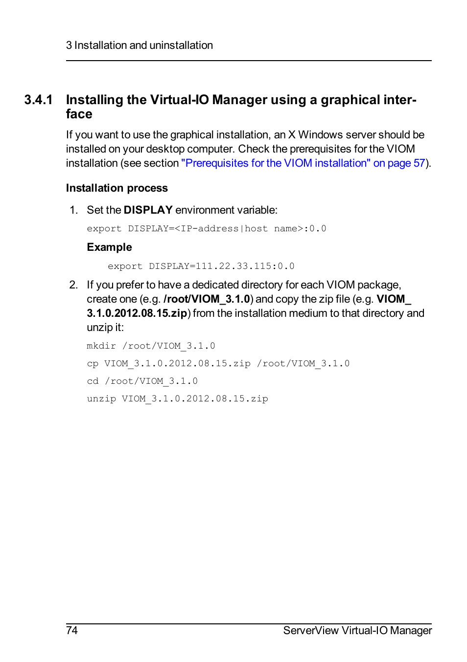FUJITSU ServerView Virtual-IO Manager V3.1 User Manual | Page 74 / 362