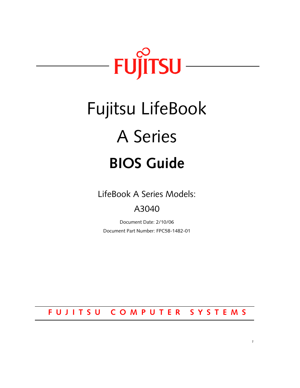 FUJITSU A3040 User Manual | 23 pages