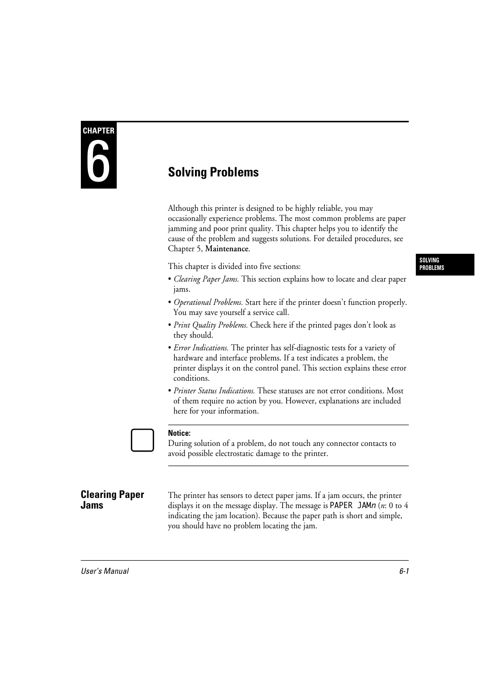 Chapter 6, Solving problems | FUJITSU 10 ppm User Manual | Page 110 / 146