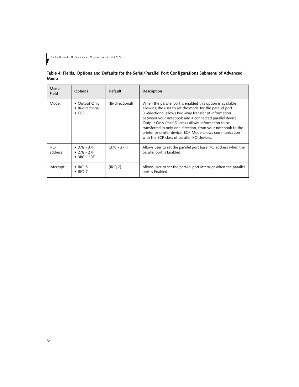 FUJITSU B2630 User Manual | Page 12 / 31