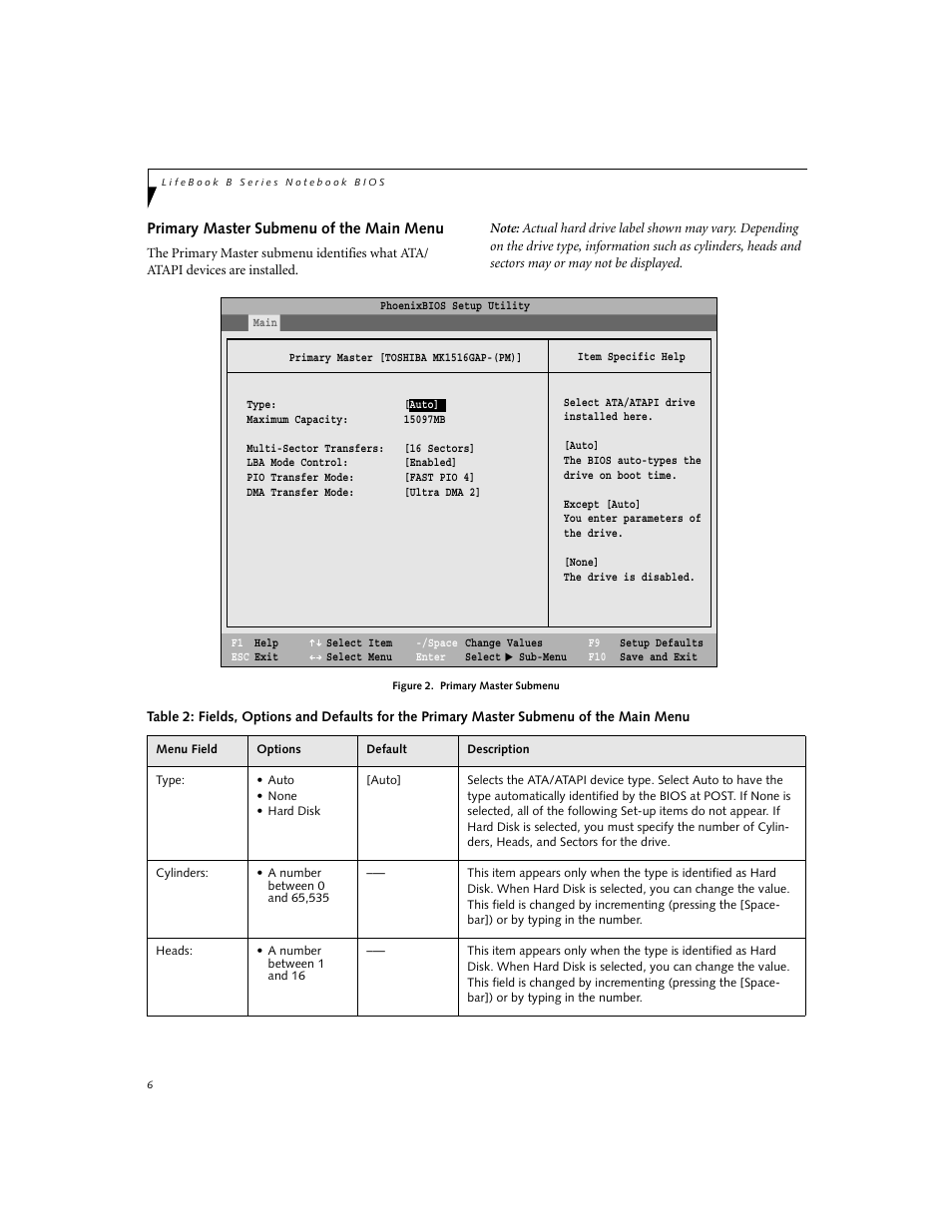 FUJITSU B2630 User Manual | Page 6 / 31