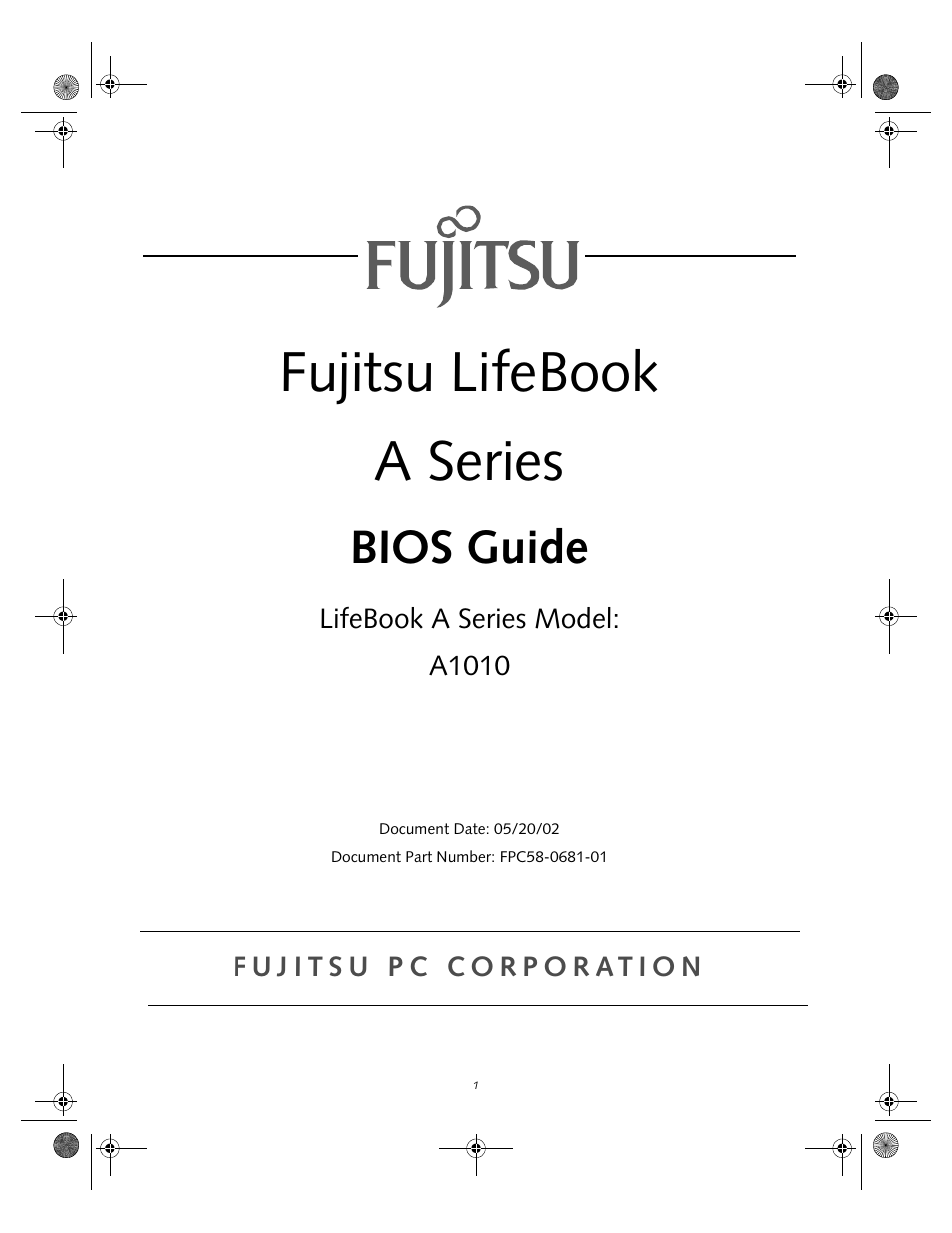 FUJITSU A1010 User Manual | 14 pages